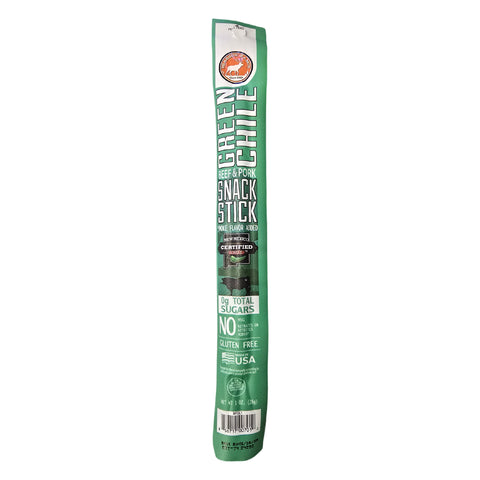 Wholesale Green Chile Beef & Pork Snack Stick 1oz - (order in EACH quantities)