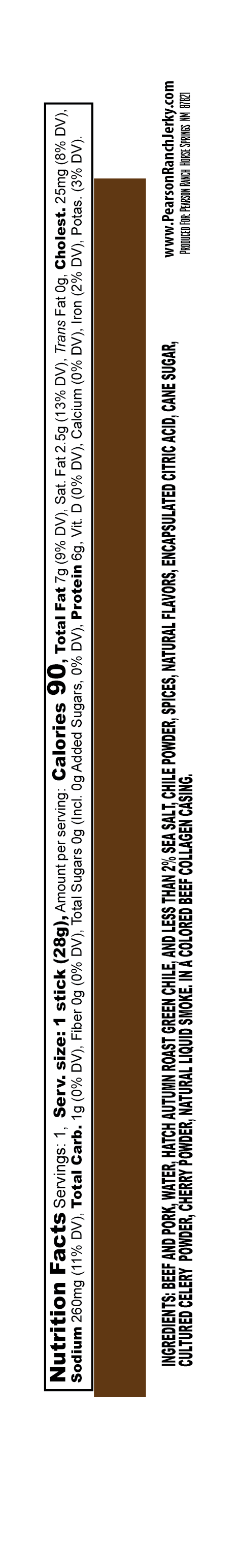 Wholesale Autumn Blend Chile Beef & Pork Snack Stick 1oz - (order in EACH quantities)