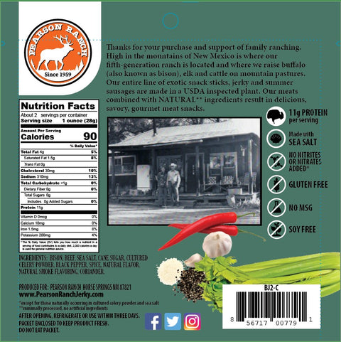 Wholesale Bison Jerky 2.1oz - (order in EACH quantities)