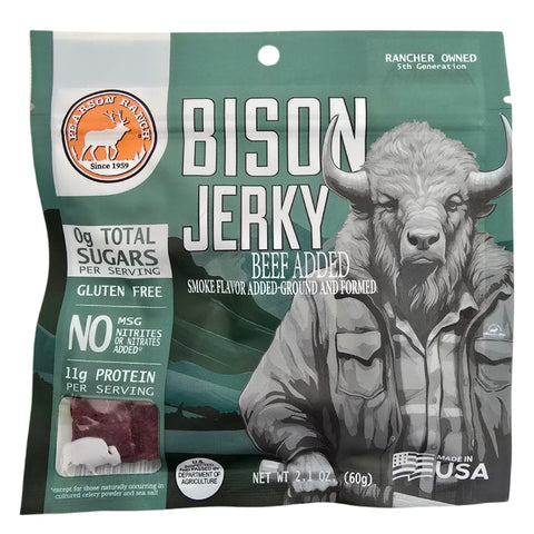 Wholesale Bison Jerky 2.1oz - (order in EACH quantities)