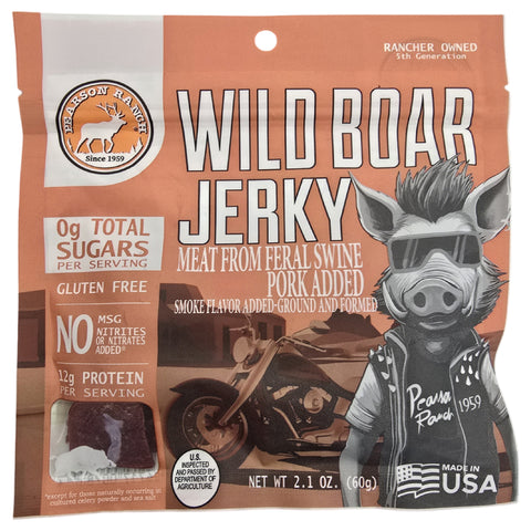 Wholesale Wild Boar Jerky 2.1oz - (order in EACH quantities)