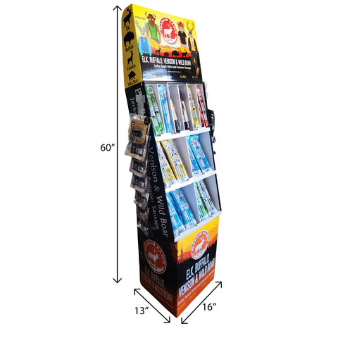 Wholesale 164 Count Snack Sticks Shipper Display, Clip Strips, & Caddies