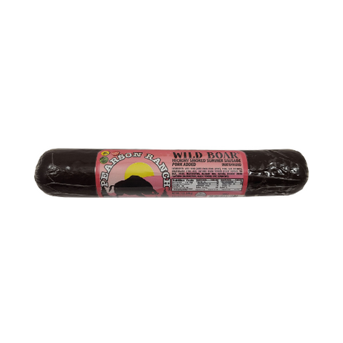 Wild Boar Hickory Smoked Summer Sausage (7 oz.) - Pearson Ranch Jerky