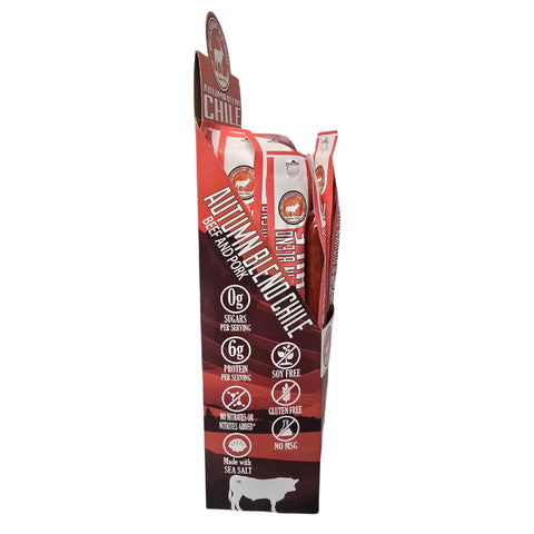 Wholesale Autumn Blend Chile Beef & Pork Snack Stick - 24 count caddy