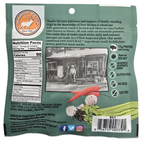 Bison Jerky - 2.1oz Resealable Bag