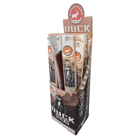 Wholesale Duck Hickory Smoked Snack Stick - 24 count caddy