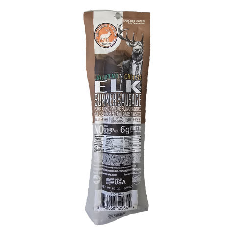 Elk Jalapeno Cheese Summer Sausage (10 oz.)