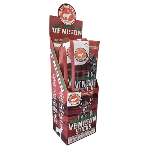 Wholesale Venison Jalapeno Snack Sticks - 6 count multi-pack caddy