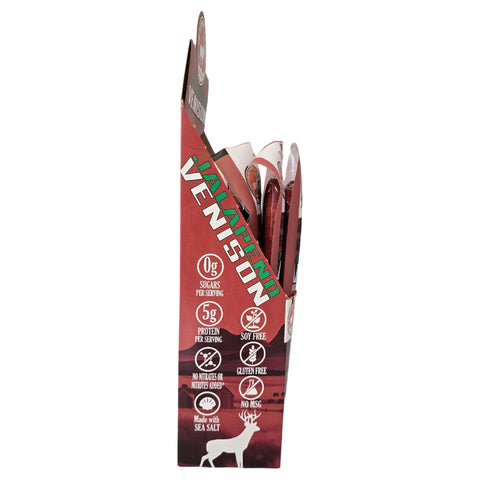 Wholesale Venison Jalapeno Snack Sticks - 6 count multi-pack caddy