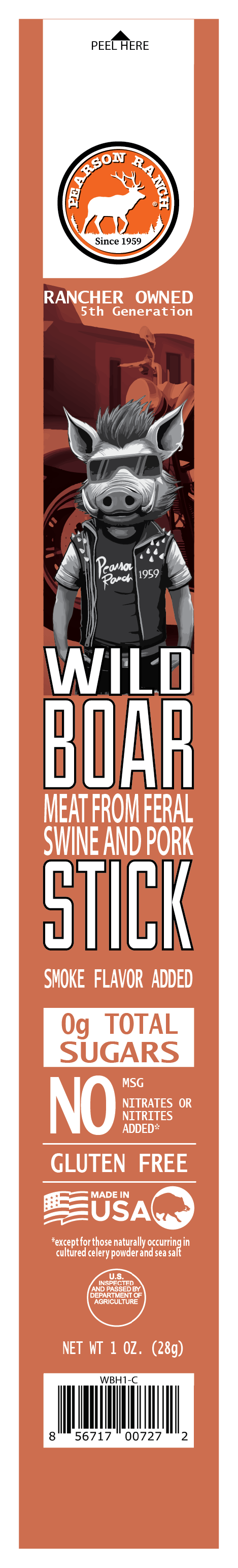 Wild Boar Hickory Snack Stick