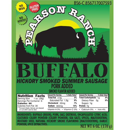 Summer Sausage Nutrition Facts