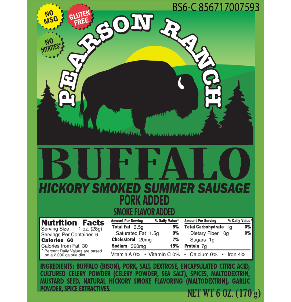 
                  
                    Summer Sausage Nutrition Facts
                  
                
