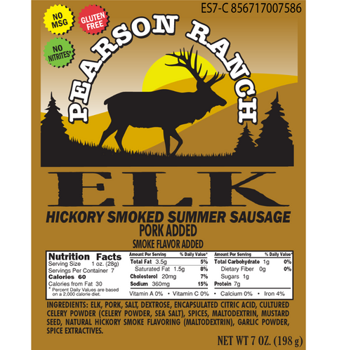 Summer Sausage Nutrition Facts