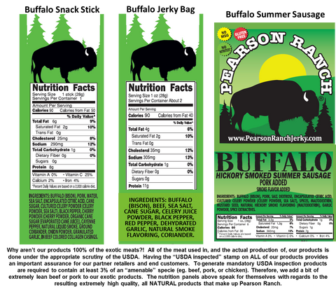 The Wrangler - Buffalo Variety Pack - Pearson Ranch Jerky