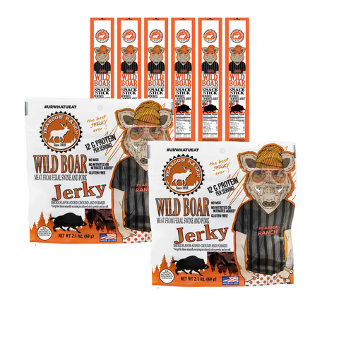 The City Slicker - Wild Boar Variety Pack - Pearson Ranch Jerky