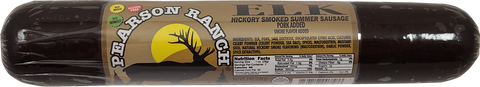 Wholesale Elk Hickory Smoked Summer Sausage (7 oz.) - Pearson Ranch Jerky