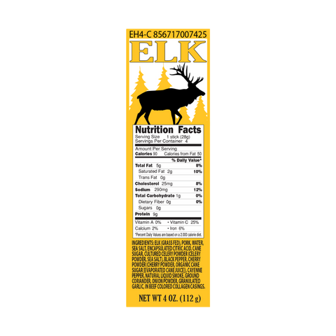 Elk Hickory Smoked Snack Stick Multipack - Pearson Ranch Jerky