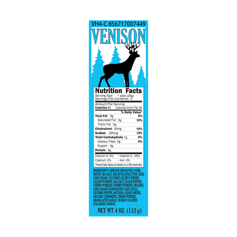 Wholesale Venison Hickory Snack Sticks - 6 count multi-pack caddy - Pearson Ranch Jerky