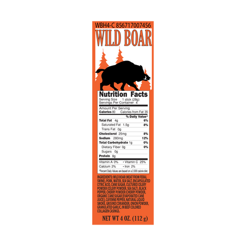 Wild Boar Hickory Snack Stick Multi-pack - Pearson Ranch Jerky